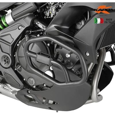 Kappa Kawasaki Versys 650 Kühler Schutz - Schwarz Kappa Kawasaki Versys 650 Kühler Schutz - Schwarz