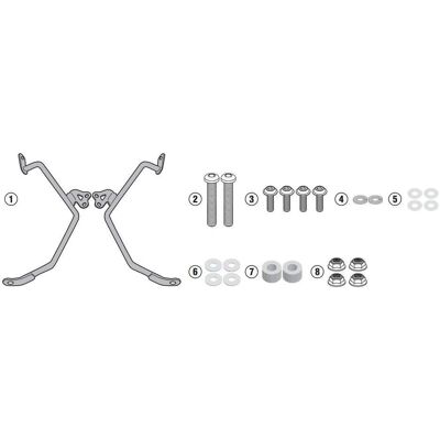 Kappa AL1160AK Motorrad-Windschutzscheiben-Montagesatz - 100ALBK, 140AK, 140SK Kappa AL1160AK Motorrad-Windschutzscheiben-Montagesatz - 100ALBK, 140AK, 140SK