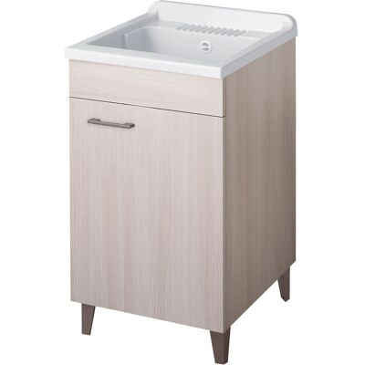 AMPHORA - Mobile lavatoio 1 anta olmo 50x50 - col: olmo - carrello lavatoio AMPHORA - Mobile lavatoio 1 anta olmo 50x50 - col: olmo - carrello lavatoio