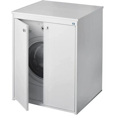 Negrari - AM5012P - PVC blanc - Laundry cabinet - Publicité Negrari - AM5012P - PVC blanc - Laundry cabinet - Publicité