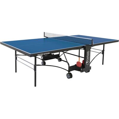Garlando Master Outdoor - Ping Pong - Blu, Pieghevole, con Ruote Garlando Master Outdoor - Ping Pong - Blu, Pieghevole, con Ruote