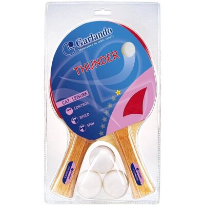 Ensemble de ping-pong Garlando Thunder - Débutants - Publicité Ensemble de ping-pong Garlando Thunder - Débutants - Publicité