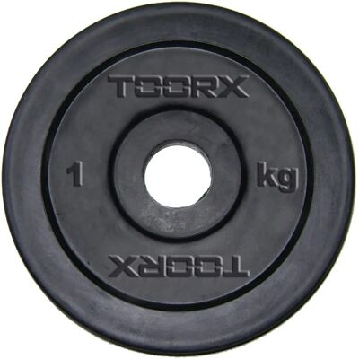 TOORX Stahl Gummiüberzogener 25mm 10kg Scheibe TOORX Stahl Gummiüberzogener 25mm 10kg Scheibe