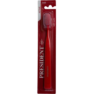 President Active - zachte microfibre tandenborstel President Active - zachte microfibre tandenborstel