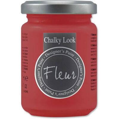 Farba Fleur Chalky Look - Czerwony Pomidor - 130ml - Wnętrza i Meble Farba Fleur Chalky Look - Czerwony Pomidor - 130ml - Wnętrza i Meble
