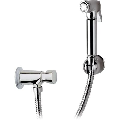 REMER - Doccetta Bidet REMER - Doccia a pulsante - Tubo 120 cm - Set Bidet REMER - Doccetta Bidet REMER - Doccia a pulsante - Tubo 120 cm - Set Bidet