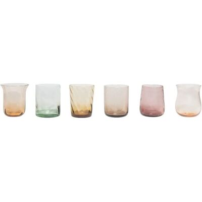 Bitossi Home - Set di 6 Bicchieri in Vetro Soffiato Multicolore Bitossi Home - Set di 6 Bicchieri in Vetro Soffiato Multicolore