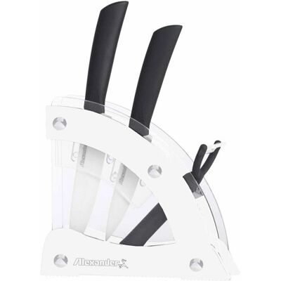 Set di coltelli in ceramica Alexander Vela Bianco - Set di coltelli da cucina Set di coltelli in ceramica Alexander Vela Bianco - Set di coltelli da cucina