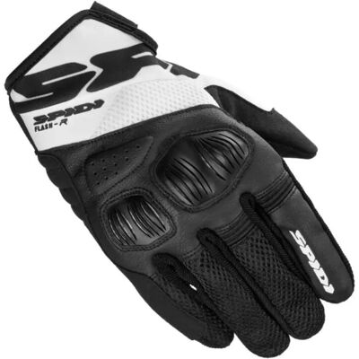 Spidi Flash-R Evo Svart Vit Handskar - Handskar Spidi Flash-R Evo Svart Vit Handskar - Handskar
