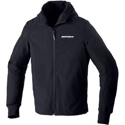 Sweat à capuche Moto Armor Evo Spidi - Certifié CE - Noir L Sweat à capuche Moto Armor Evo Spidi - Certifié CE - Noir L
