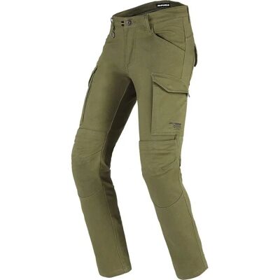Spidi Pathfinder Cargo motorcykeltextilbyxa - Grön - Slim fit Spidi Pathfinder Cargo motorcykeltextilbyxa - Grön - Slim fit