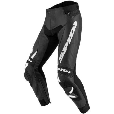 Pantalones de cuero para motocicleta Spidi RR Pro 2 Wind - Negro Blanco (56) - Pantalones de cuero para motocicleta Pantalones de cuero para motocicleta Spidi RR Pro 2 Wind - Negro Blanco (56) - Pantalones de cuero para motocicleta