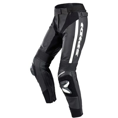 Spidi RR Pro 2 Damen Motorrad Lederhose - Schwarz Weiss - Motorrad Kleidung Spidi RR Pro 2 Damen Motorrad Lederhose - Schwarz Weiss - Motorrad Kleidung
