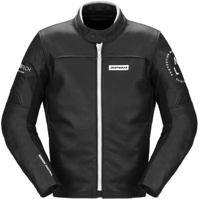 Veste en cuir moto Spidi Genesis - Buffale, Noir Blanc, Taille 48 - Équipement moto - Publicité Veste en cuir moto Spidi Genesis - Buffale, Noir Blanc, Taille 48 - Équipement moto - Publicité