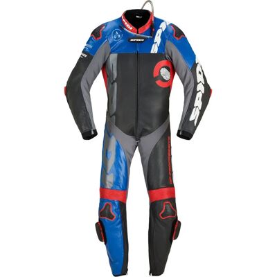 Spidi Modèle 48 - Combinaison en Cuir pour Moto avec Perforations - Publicité Spidi Modèle 48 - Combinaison en Cuir pour Moto avec Perforations - Publicité