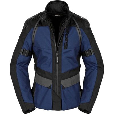 Veste textile de moto pour dames - Noir Bleu - M - Publicité Veste textile de moto pour dames - Noir Bleu - M - Publicité