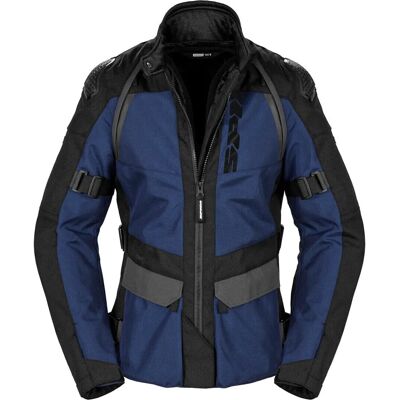 Veste textile de moto pour dames Spidi RW H2Out - Noir Bleu - Publicité Veste textile de moto pour dames Spidi RW H2Out - Noir Bleu - Publicité