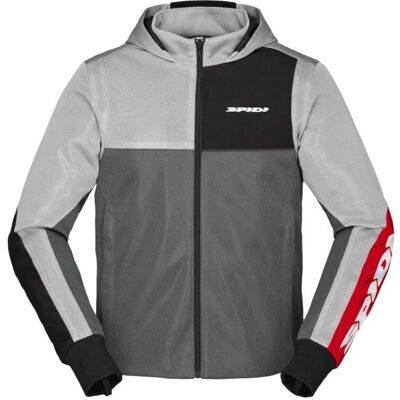 Veste Spidi Hoodie Net Gris/Rot 3XL Veste de moto - Publicité Veste Spidi Hoodie Net Gris/Rot 3XL Veste de moto - Publicité
