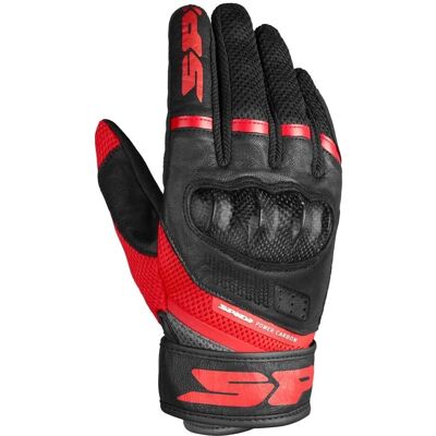 SPIDI Power Carbon Noir / Blanc / Rouge - Gants de moto - Publicité SPIDI Power Carbon Noir / Blanc / Rouge - Gants de moto - Publicité