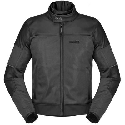 Veste moto Spidi Intersection H2Out - Noir, Cuir, Textile - Publicité Veste moto Spidi Intersection H2Out - Noir, Cuir, Textile - Publicité
