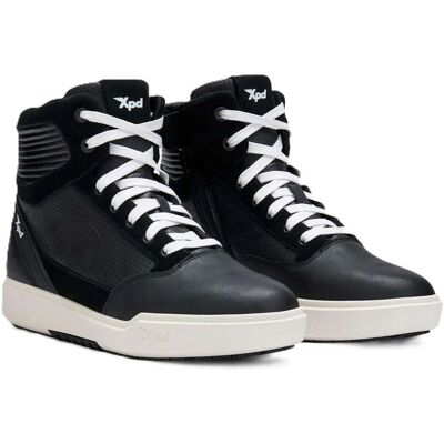 XPD Moto Way Air Zapatos de Moto Negros Blancos - Zapatos de Moto XPD Moto Way Air Zapatos de Moto Negros Blancos - Zapatos de Moto