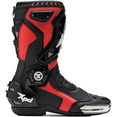XPD XP6-S Nero Rosso Stivali da moto - Stivali da moto XPD XP6-S Nero Rosso Stivali da moto - Stivali da moto
