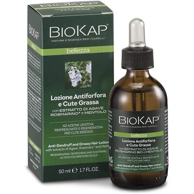 Biokap Bellezza, loțiune pentru echilibru, împotriva matreții și scalpului gras, 50 ml Biokap Bellezza, loțiune pentru echilibru, împotriva matreții și scalpului gras, 50 ml