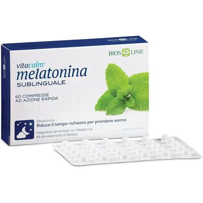 BiosLine Vitacalm Melatonina Sublinguale 60 - Integratore per il sonno BiosLine Vitacalm Melatonina Sublinguale 60 - Integratore per il sonno
