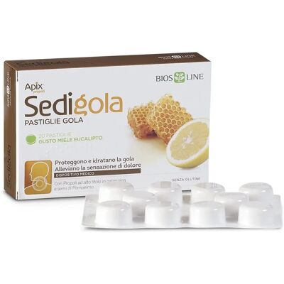 Bios Line APIX Sedigola Pastillas para la Garganta - Protege e Hidrata - (Eucalipto, Limón, Naranja) - 20 unidades Bios Line APIX Sedigola Pastillas para la Garganta - Protege e Hidrata - (Eucalipto, Limón, Naranja) - 20 unidades
