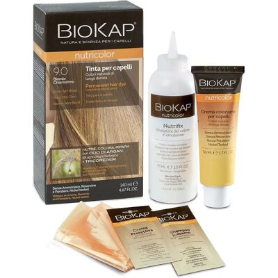 Biokap Nutricolor 9.0 Vaalea Permanentti Hiusväri Biokap Nutricolor 9.0 Vaalea Permanentti Hiusväri