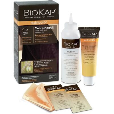 Biokap Mahogany Brown Hiusväri - Ravitsee & Peittää Harmaat - Luonnollinen Kaava Biokap Mahogany Brown Hiusväri - Ravitsee & Peittää Harmaat - Luonnollinen Kaava