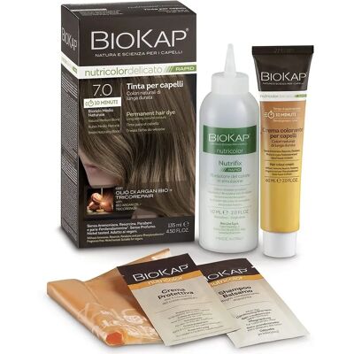Biokap Nutricolor Delicato Rapid 7.0 Värv pentru Păr - Värv pentru Păr Biokap Nutricolor Delicato Rapid 7.0 Värv pentru Păr - Värv pentru Păr