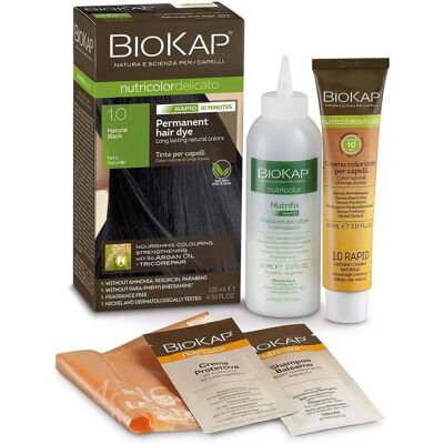 BioKap Natural Black 1.0 Rapid Permanent Hair Dye - Hair Dye BioKap Natural Black 1.0 Rapid Permanent Hair Dye - Hair Dye