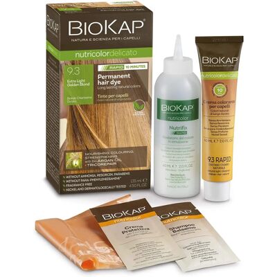 BioKap Extra Light Golden Blond 9.3 Rapid Hair Dye - Hair Dye BioKap Extra Light Golden Blond 9.3 Rapid Hair Dye - Hair Dye