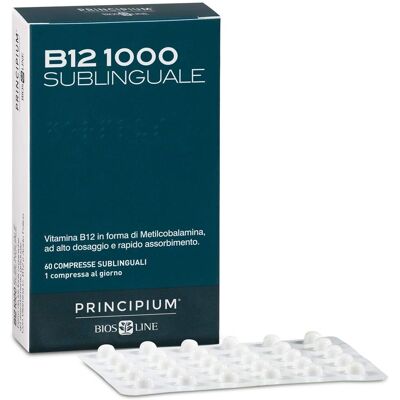Bios Line Principium B12 1000 - Integratore Sublinguale - 60 Compresse Bios Line Principium B12 1000 - Integratore Sublinguale - 60 Compresse