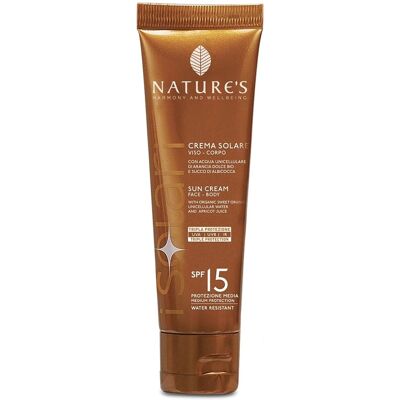 Crema Solar SPF15 de Nature's - Hidratante, Resistente al agua, Ingredientes naturales Crema Solar SPF15 de Nature's - Hidratante, Resistente al agua, Ingredientes naturales