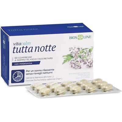 Bios Line Vitacalm Notte Melatonina Integratore - 60 Compresse Bios Line Vitacalm Notte Melatonina Integratore - 60 Compresse