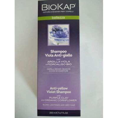 Biokap Shampoo Viola Antigiallo - 200ml - Capelli Luminosi Biokap Shampoo Viola Antigiallo - 200ml - Capelli Luminosi