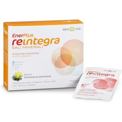Bios Line - Enerplus Reintegra - Integratore minerale arancia - 20 bustine Bios Line - Enerplus Reintegra - Integratore minerale arancia - 20 bustine