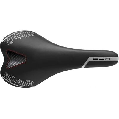 Selle Italia SLR TM Selle pour Vélo en Manganèse - Noir - 131mm Large - Course sur Route - Publicité Selle Italia SLR TM Selle pour Vélo en Manganèse - Noir - 131mm Large - Course sur Route - Publicité