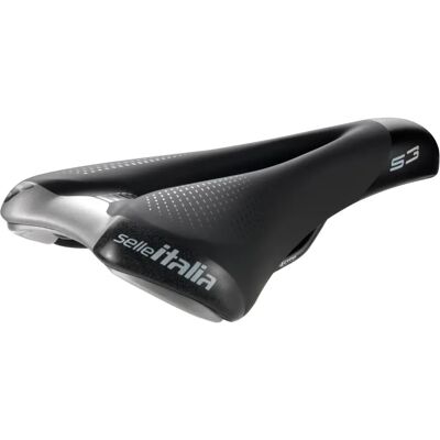 Selle Italia S3 Flow Cykelsadel - Svart - S2 - 140mm Bred Selle Italia S3 Flow Cykelsadel - Svart - S2 - 140mm Bred
