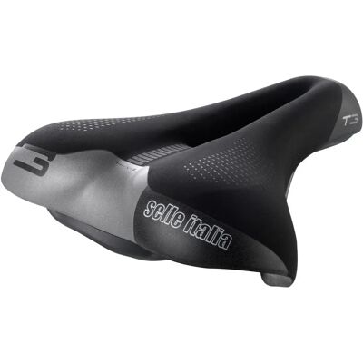 Selle Italia T 3 Flow Selle de Ville - Noir - S2 - 210mm Large Selle Italia T 3 Flow Selle de Ville - Noir - S2 - 210mm Large