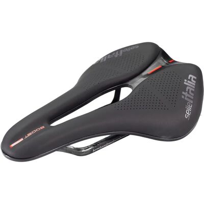 Selle Italia Novus Boost Evo Kit Carbonio Superflow Sadel - Sort - L3 Selle Italia Novus Boost Evo Kit Carbonio Superflow Sadel - Sort - L3