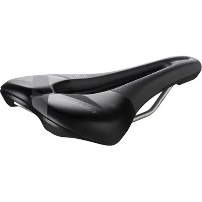 Selle Italia X-Bow Superflow TI 316 Nyereg - Fekete és Szürke - S3 Selle Italia X-Bow Superflow TI 316 Nyereg - Fekete és Szürke - S3
