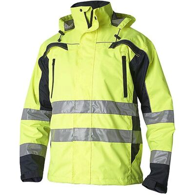 Top Swede Modell 5217 Fluorescerende Gul/Navy Jakke - Vanntett & Høy Synlighet Top Swede Modell 5217 Fluorescerende Gul/Navy Jakke - Vanntett & Høy Synlighet