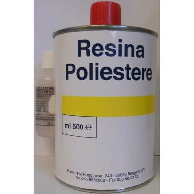 Resina Poliestere Tecnomat 0,5L con Catalizzatore - Riparazione Resina Poliestere Tecnomat 0,5L con Catalizzatore - Riparazione
