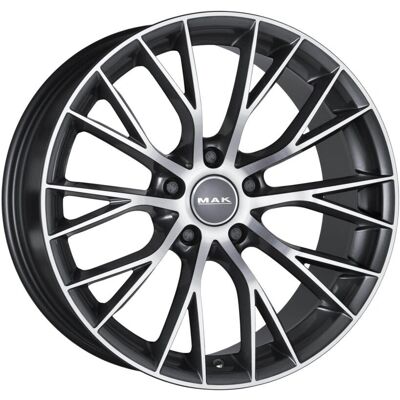 Mak Munchen Gun Metal Kevytmetallivanne - Volkswagen Golf Vii, Passat Cc, Golf Vi Cross, Auris Touring Sports - Alloy Wheel Mak Munchen Gun Metal Kevytmetallivanne - Volkswagen Golf Vii, Passat Cc, Golf Vi Cross, Auris Touring Sports - Alloy Wheel