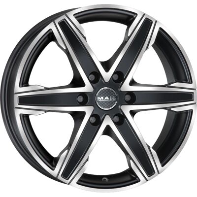 Rueda de Aleación Mak King6 - 8x18 - 6x114.3 - Negro Hielo - Mercedes-Benz, Renault, Nissan - Accesorio para coche Rueda de Aleación Mak King6 - 8x18 - 6x114.3 - Negro Hielo - Mercedes-Benz, Renault, Nissan - Accesorio para coche