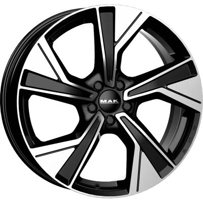 Mak Malmoe 8.5x19 Black Mirror Alloy Wheel - Car Accessory Mak Malmoe 8.5x19 Black Mirror Alloy Wheel - Car Accessory