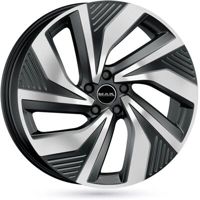 Mak Electra Alloy Wheel - Tesla Model 3 Y 9x20 5x114.3 Glanssort Mak Electra Alloy Wheel - Tesla Model 3 Y 9x20 5x114.3 Glanssort